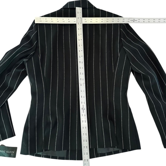 Anne Klein Suit | Women’s Black Pinstripe Blazer ~ Size 8 ~ NWT - Picture 8 of 12